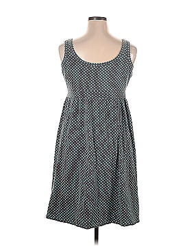 Green Cotton Casual Dress (view 2)