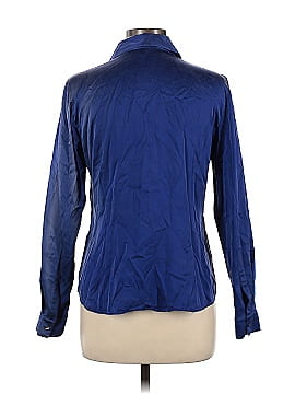 Lafayette 148 New York Long Sleeve Silk Top (view 2)