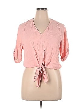 Karen Kane Short Sleeve Blouse (view 1)