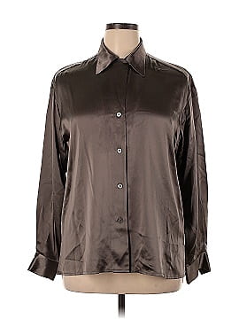 Linda Allard Ellen Tracy Long Sleeve Silk Top (view 1)