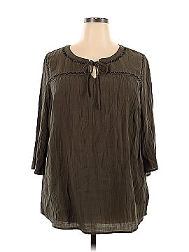 Cj Banks Long Sleeve Blouse (view 1)