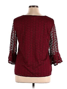 Roz & Ali Long Sleeve Blouse (view 2)