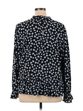 CeCe Long Sleeve Blouse with floral pattern (view 2)
