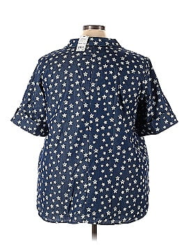 NY Collection Short Sleeve Blouse (view 2)