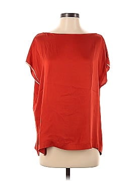 Vince. Short Sleeve Silk Top (view 1)