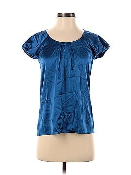 Theory Short Sleeve Silk Top (view 1)