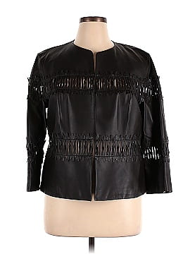 Lafayette 148 New York Leather Jacket (view 1)