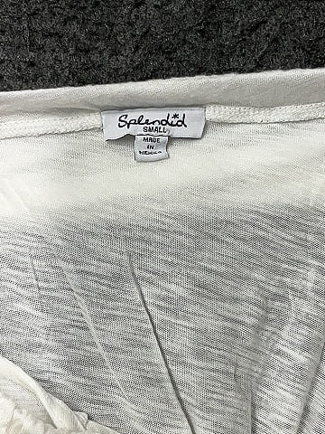 Splendid White Short Sleeve Top Size S
