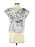 Hilton Hollis Silver Short Sleeve Blouse Size XS - photo 1