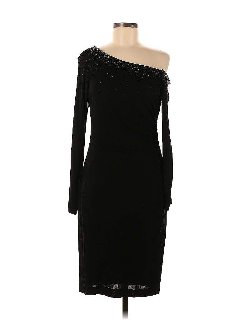 David Meister 100% Rayon Black Cocktail Dress Size 6 - photo 1