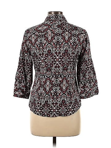 Foxcroft 3/4 Sleeve Button-Down Shirt (view 2)