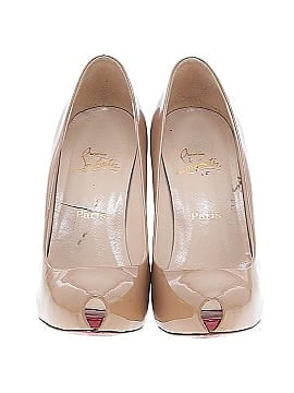 Christian Louboutin  Patent Leather Peep-Toe Heels 120mm (view 2)