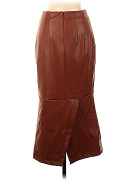 STAUD Faux Leather Skirt (view 2)
