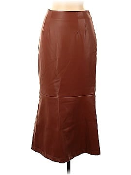 STAUD Faux Leather Skirt (view 1)
