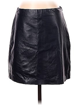 Theory Leather Skirt (view 1)