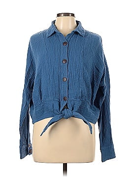 Free People Long Sleeve Button-Down Shirt (view 1)