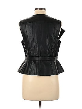 BCBGMAXAZRIA Faux Leather Top (view 2)