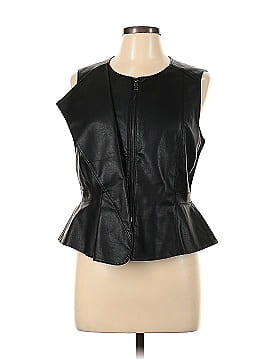 BCBGMAXAZRIA Faux Leather Top (view 1)