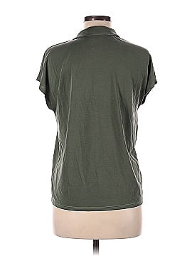 Green Envelope Short Sleeve Button-Down Shirt (view 2)