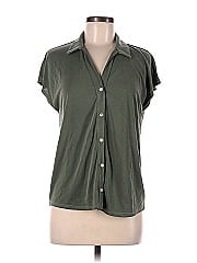 Green Envelope Short Sleeve Button Down Shirt