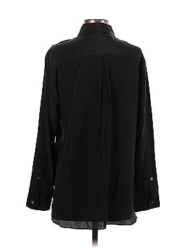 Zara SRPLS Long Sleeve Silk Top (view 2)