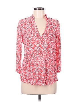 Zara Basic V Neck Batik Blouse (view 1)