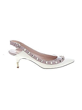 Valentino Patent Leather Rockstud Half D'Orsay Slingback (view 1)