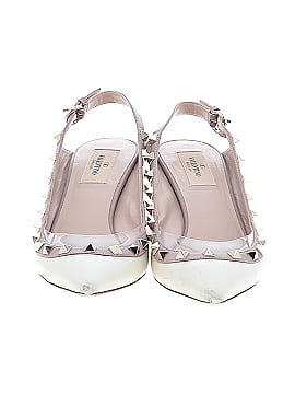 Valentino Patent Leather Rockstud Half D'Orsay Slingback (view 2)