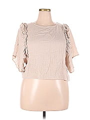 Pink Lily Short Sleeve Blouse