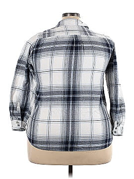 Roaman's Long Sleeve Button-Down Shirt (view 2)