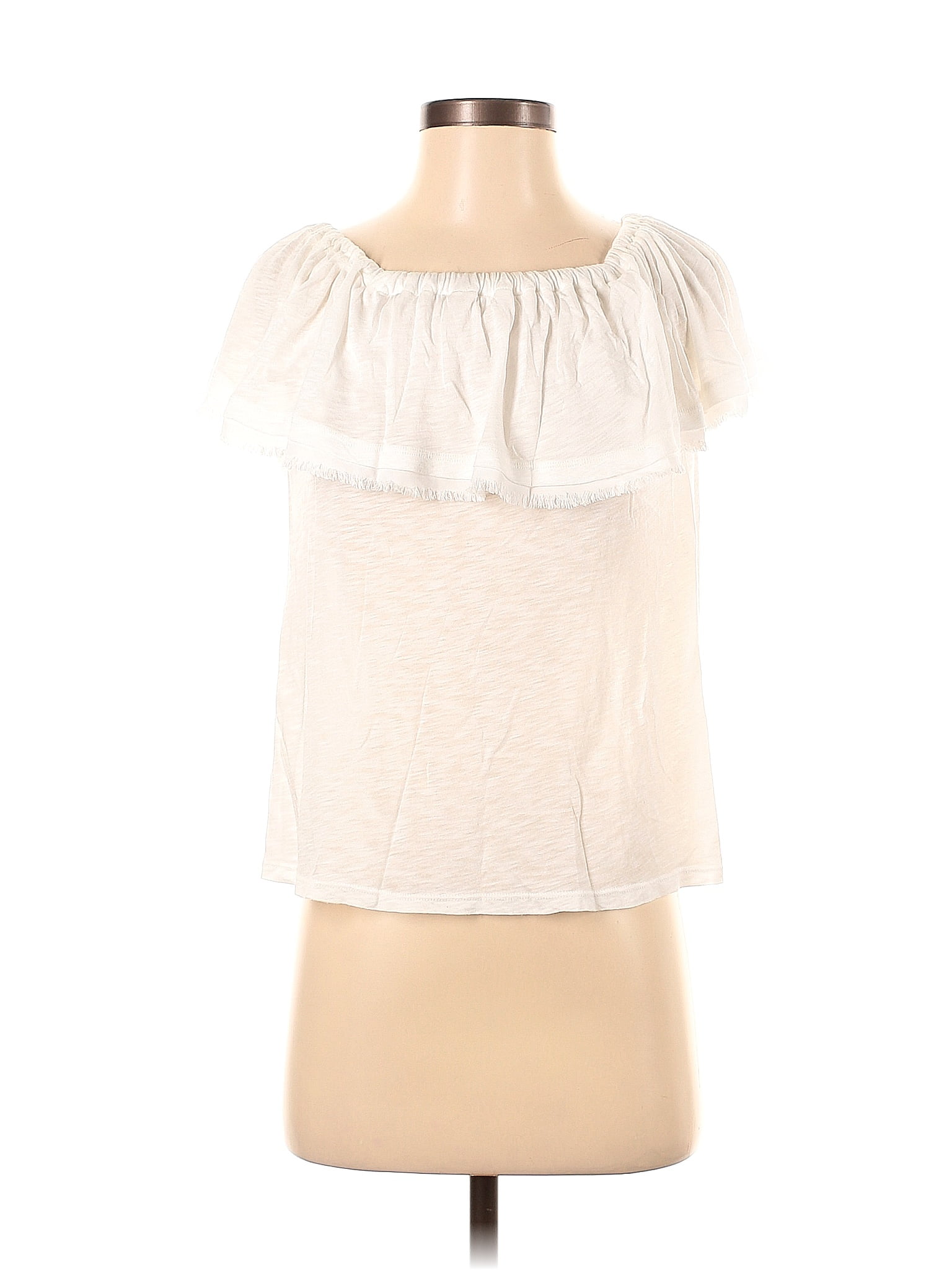 Splendid White Short Sleeve Top Size S