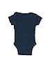 Gerber 100% Cotton Graphic Blue Short Sleeve Onesie Size Newborn - photo 2
