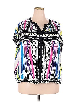 Cynthia Rowley Short Sleeve Blouse (view 1)