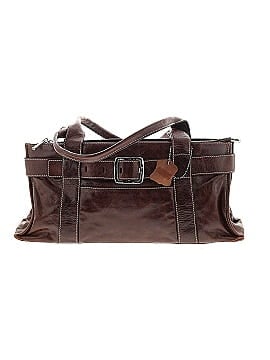 Chocolate Leather Shoulder Bag (view 1)