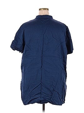 Selection by Ulla Popken Short Sleeve Button-Down Shirt (view 2)