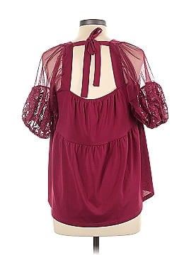 Tempted Hearts Short Sleeve Blouse (view 2)