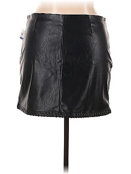INC International Concepts Faux Leather Skirt (view 2)