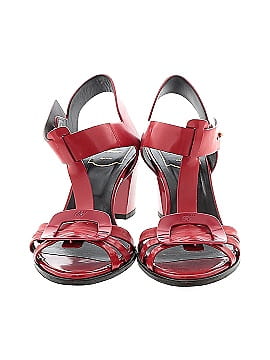 Roger Vivier Buckle T-Strap Heeled Sandals (view 2)