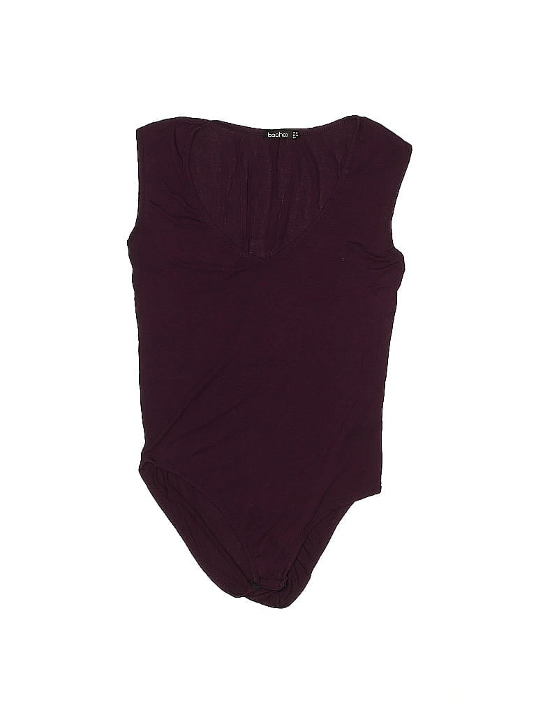 BOOHOO Pre-owned Bodysuit In Burgundy