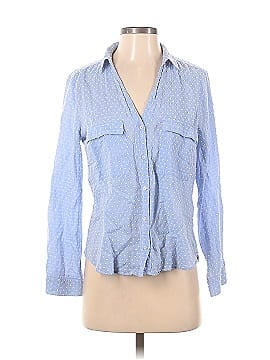 Zara Basic Long Sleeve Button-Down Shirt (view 1)