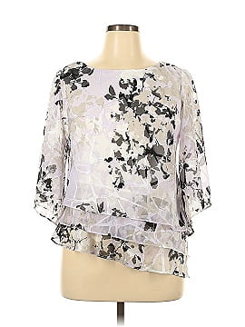 Alex Evenings Short Sleeve Blouse (view 1)