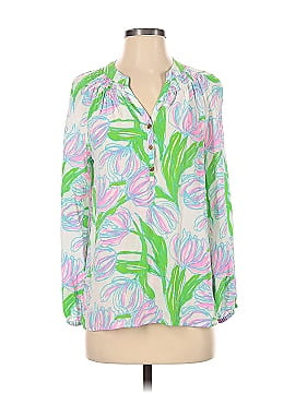 Lilly Pulitzer Long Sleeve Silk Top (view 1)