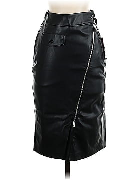 Shoedazzle Faux Leather Skirt (view 1)