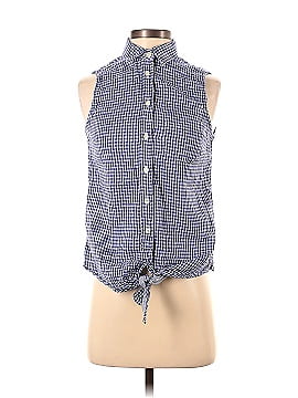 J.Crew Factory Store Sleeveless Button-Down Shirt (view 1)