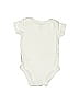Carter's 100% Cotton Solid Ivory Short Sleeve Onesie 0-3 MO / 3 MO - photo 2