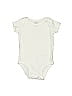 Carter's 100% Cotton Solid Ivory Short Sleeve Onesie 0-3 MO / 3 MO - photo 1