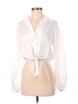 Topshop Long Sleeve Button-Down Shirt (view 1)