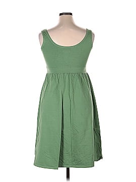 Green Cotton Casual Dress (view 2)