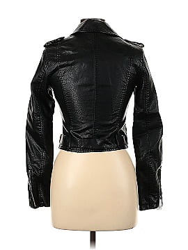 Flamant Rose Collection Faux Leather Jacket (view 2)