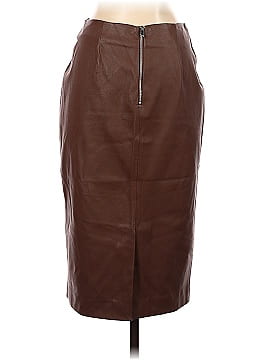 Zara Basic Faux Leather Skirt (view 2)